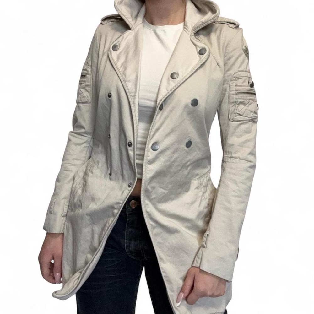 DIESEL Beige Military Style Jacket